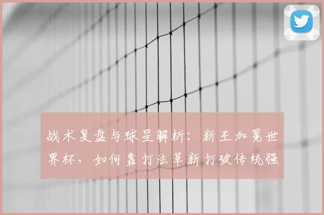 战术复盘与球星解析：新王加冕世界杯，如何靠打法革新打破传统强队垄断